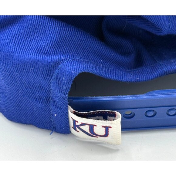 🧢 Vintage Kansas Jayhawks Snapback Hat Top of the World Adjustable KU NCAA - Picture 4 of 7